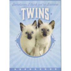 TREE FREE GREETING CARD SIAMESE TWINS